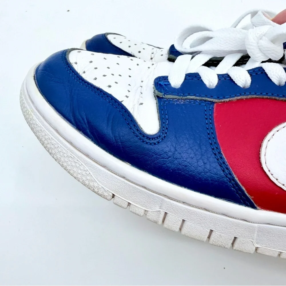NIKE DUNK LOW BY YOU Team USA Olympic Red White Blue Sneakers